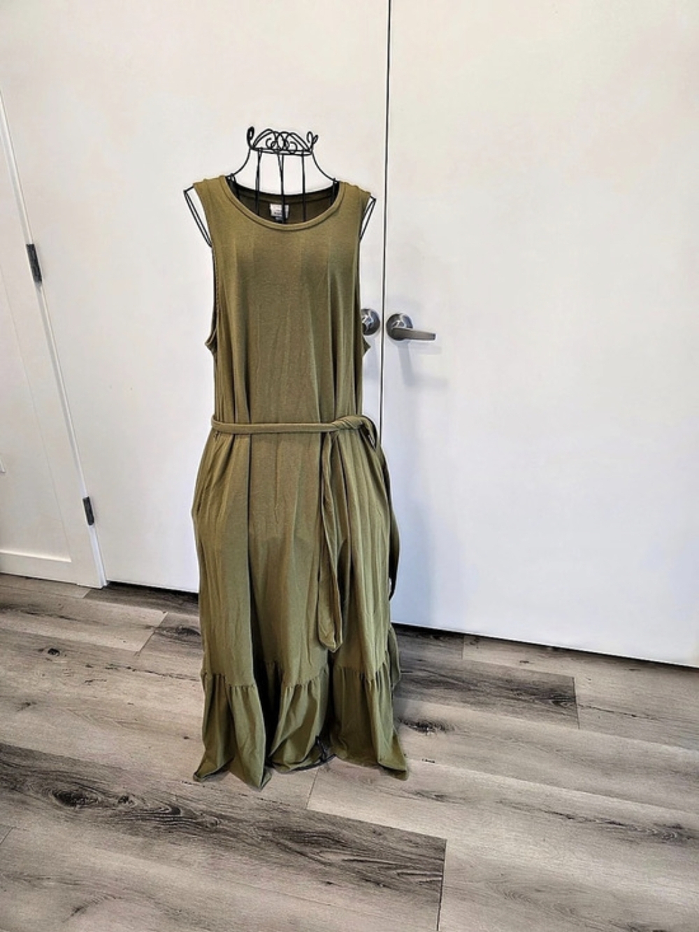 New DAY20 Olive Green Maxi Dress Size Large